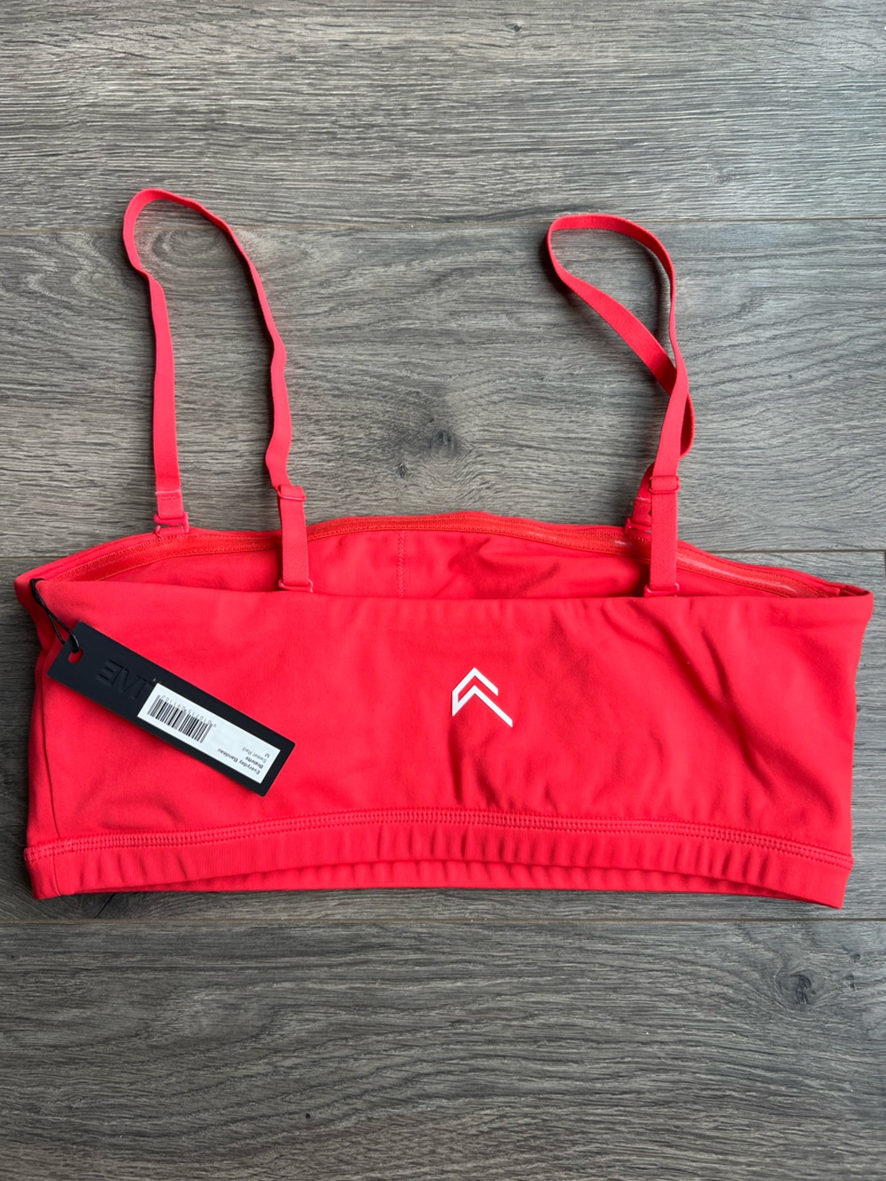 Oner Active Red Slim-Strap Sports Bra - Picture 2 of 3